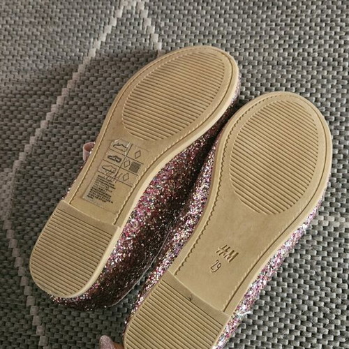 Ballerina shoes like new, size 29, glitter