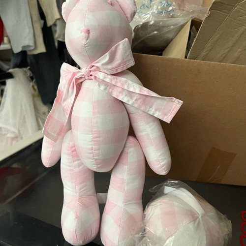 Baby gift set with teddy bear and rattle new