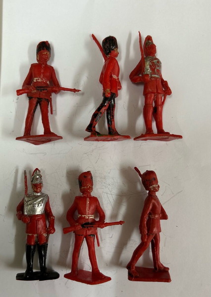 Πακέτο 6 Πλαστικά Στρατιωτάκια Cherilea Toys Made in Great Britain Royal Guard Τιμή 8 Ευρώ