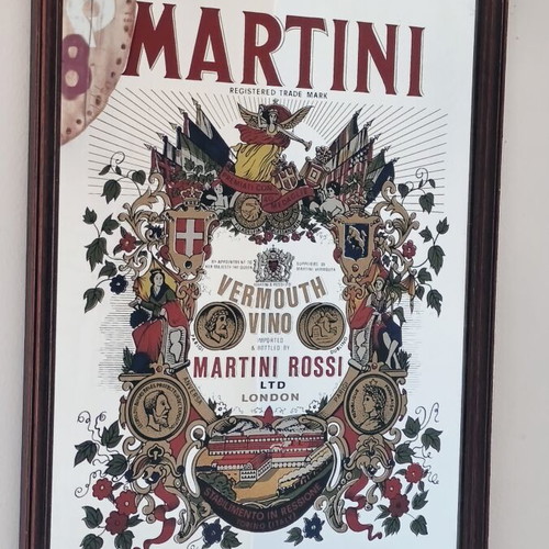 Martini frame with glass used, 40x30 cm