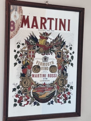 Martini frame with glass used, 40x30 cm