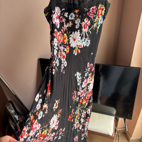 Celestino dress like new, long airy with floral pattern, size S/M/L