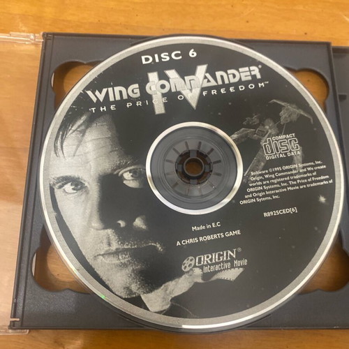 Wing Commander IV The Price of Freedom PC game used, 6 CD-ROMs