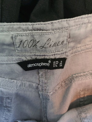 Linen pants gray Atmosphere small medium like new