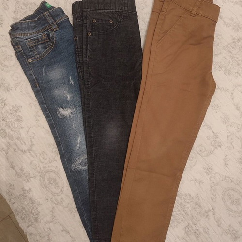 Children's pants used, pack of 3, size 4 / 104 cm