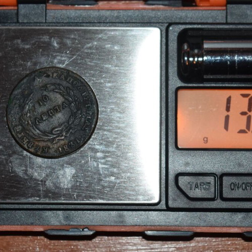 10 Lepta 1831 PC 426 P.I coin used, very rare