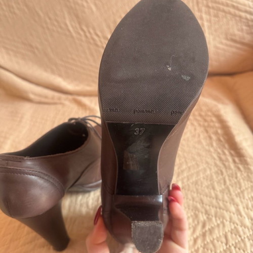 Women's heeled shoes like new, size 37, brown
