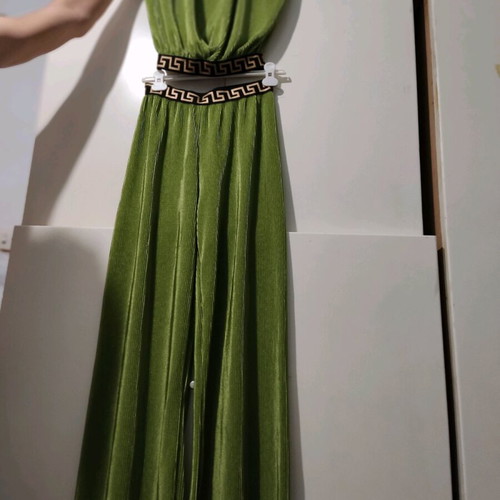 Women's set palazzo and crop green like new
