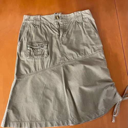 Zara cargo skirt used, khaki, size S