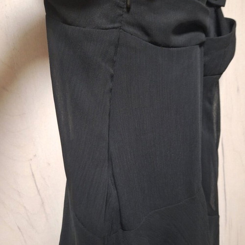 Skirt with straps like new, black, size L, chiffon