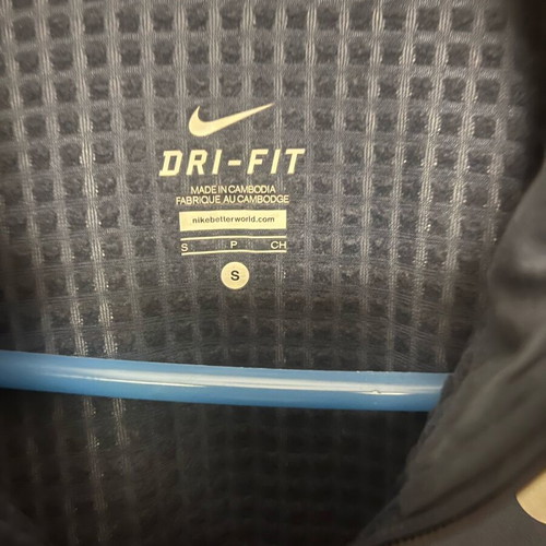 Nike windproof and warm running shirt like new blue size S