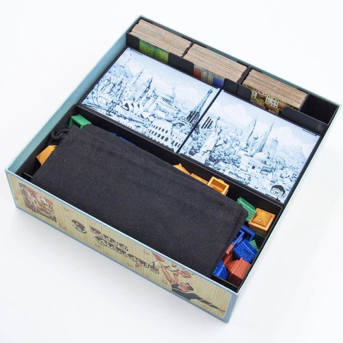 Cities Board Game Organizer New 3D Printed Insert for Sleeved Cards