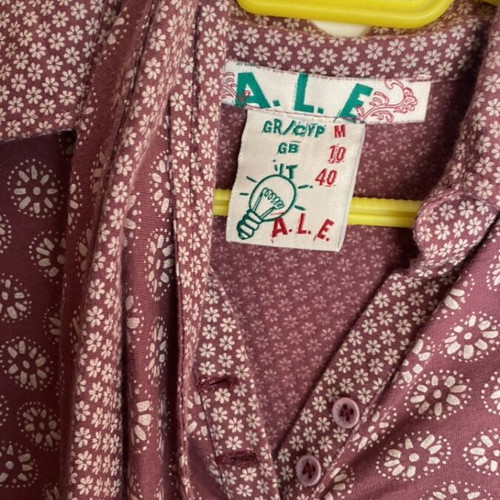 A.L.E. women's dress like new, cotton, mini, white and brown