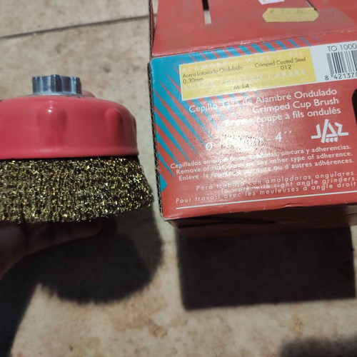 Spanish Crimped Cup Wire Brush M14 100mm New