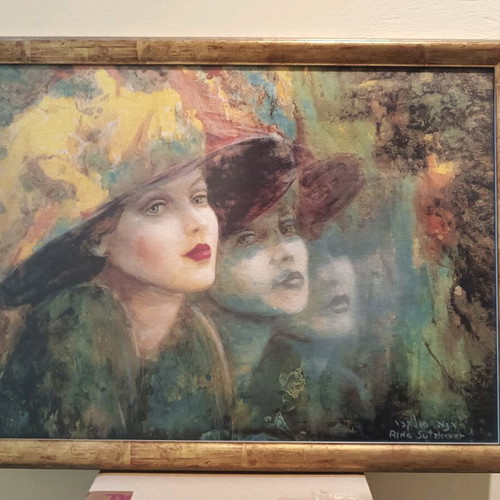 Painting like new with dimensions 57x75 and 1.5 cm frame
