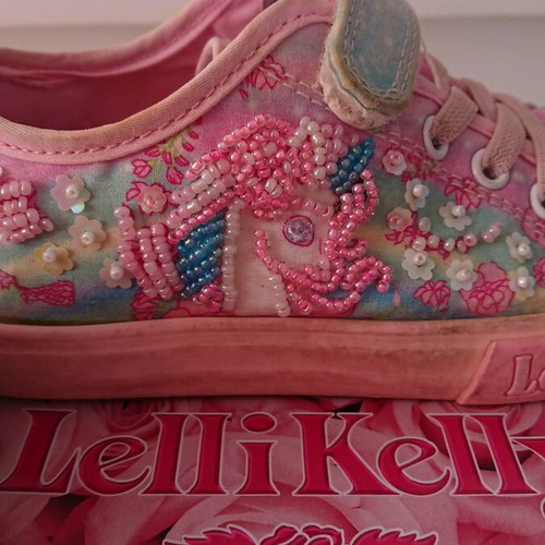 Lelli Kelly shoes size 30 like new, pink multicolor with unicorns