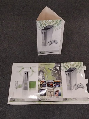 Xbox 360 διαφημιστική θήκη standee καινούργια, σετ 2 τεμαχίων
