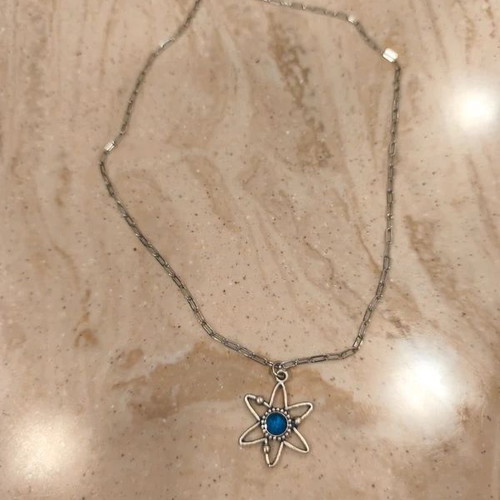 Ethnasia necklace new, blue and silver