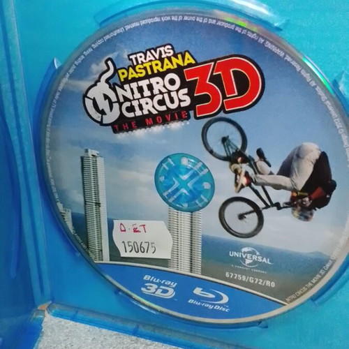 Travis Pastrana Nitro Circus 3D Blu-Ray like new with Greek subtitles
