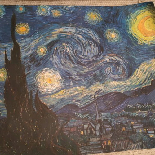 Van Gogh 'Starry Night' poster new, uncreased