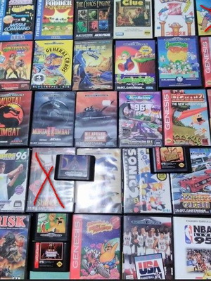 Sega Mega Drive συλλογή 37 μεταχειρισμένων παιχνιδιών σε πολύ καλή κατάσταση
