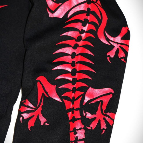 Work T-Shirt Scorpio long sleeve vintage size M black red cotton