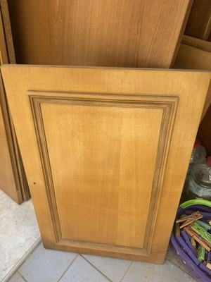 Wood pieces used, set of three with wear