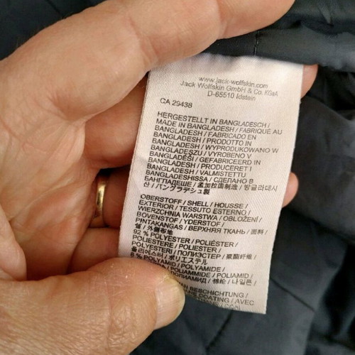 Jack Wolfskin women's long jacket used, black, size XL