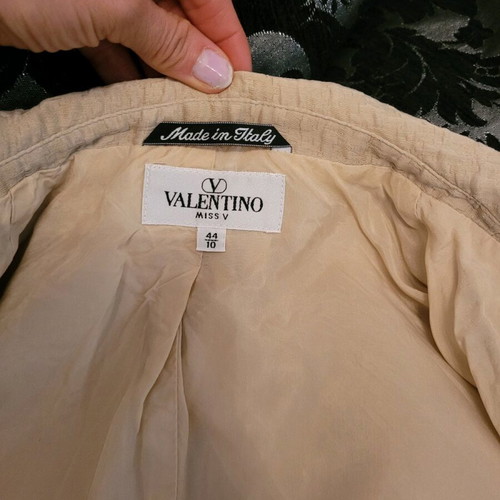 Valentino women's blazer used, cream, size small