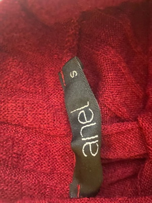 Blouse with neck used, burgundy, size S