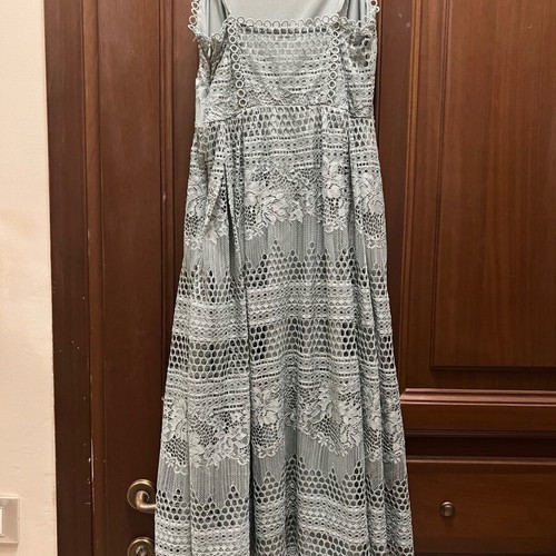 H & M midi dress used, romantic mint color, size 36