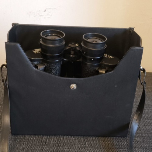 Mark Scheffel 20x50 Vintage Binoculars used with original case and manual