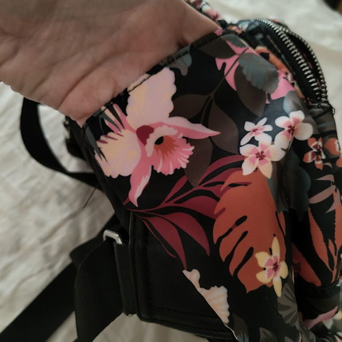 Parfois backpack with colorful flower design like new