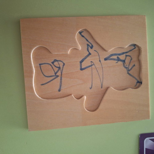 Bear puzzle used with 6 different bears