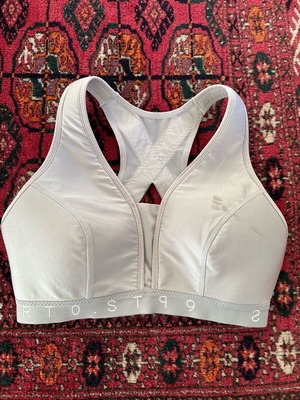 H&M sports bra used, gray, size M