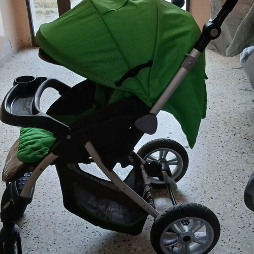 Beboulino Baby Stroller like new with adjustable handle and footmuff