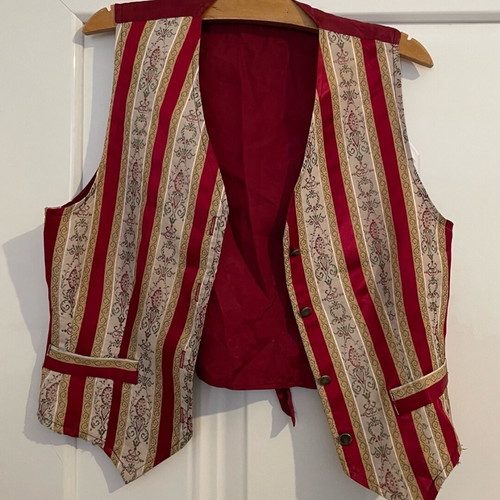 Vintage brocade waistcoat 80s like new, size M 38 10