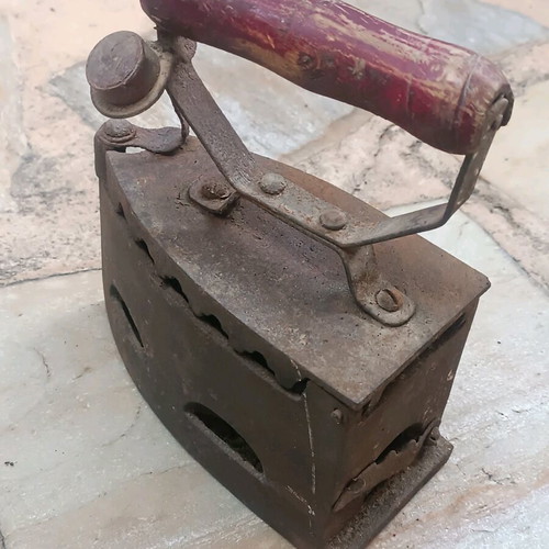 Charcoal iron used, old