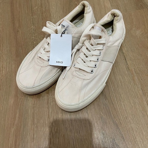 Mango sneakers new, beige, size 40, athletic