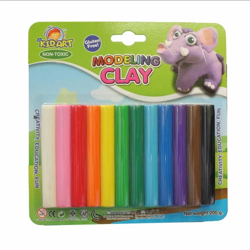 Modeling clay 12 colors 200gr new