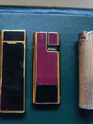 Collectible lighters used, set of three, need maintenance