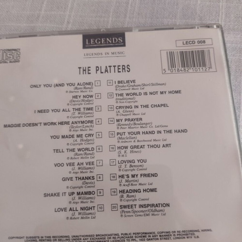 The Platters CD used