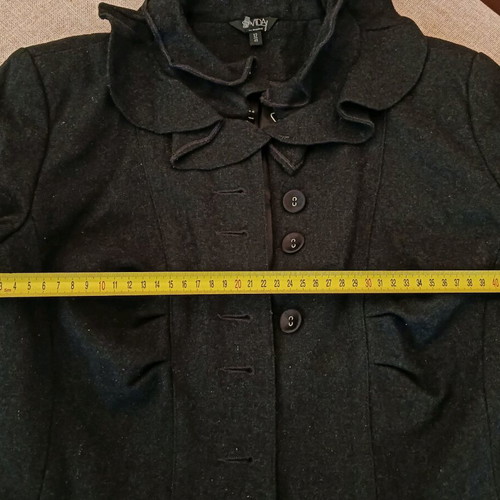 Gray coat with unique design like new