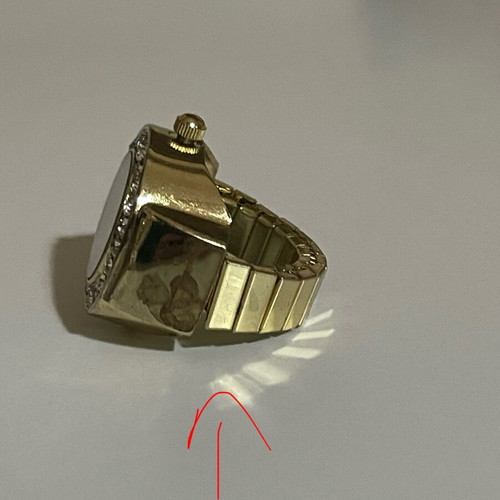 Watch ring used, gold-colored