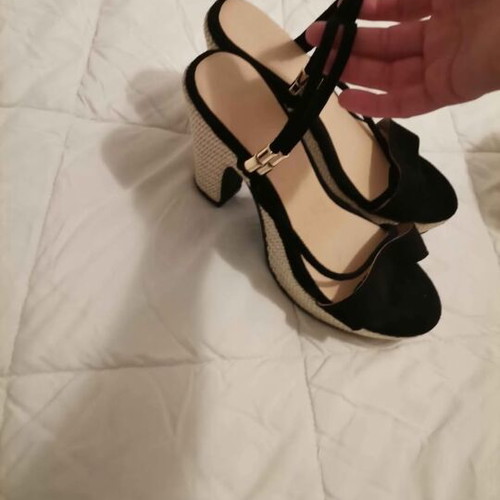 Black heels like new, size 36