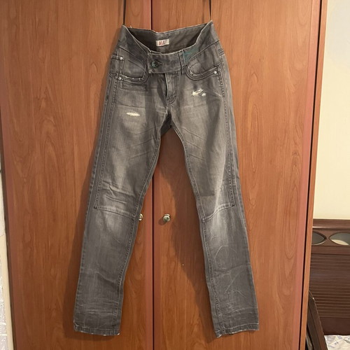 Ale women's jeans gray used size XXXS
