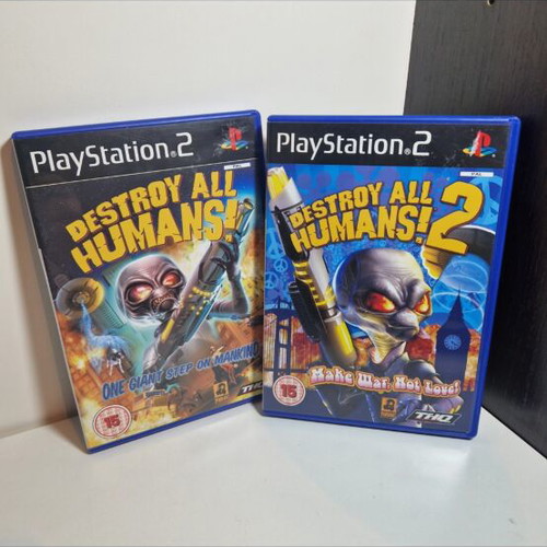 Destroy All Humans 1 and 2 PS2 games like new