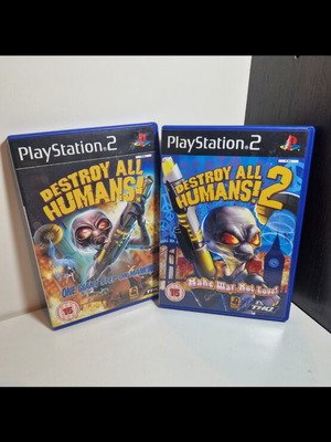 Destroy All Humans 1 and 2 PS2 games like new