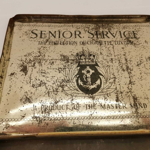 Senior Service metal box used, 1960s era