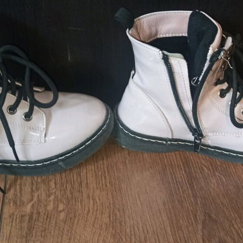 Adams kid's boots used, size 30, white and pink